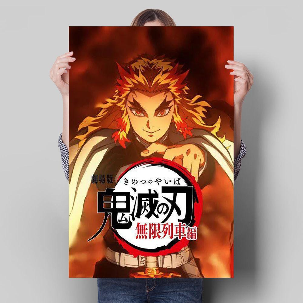 Japanese Anime Demon Slayer Decoration Mural Color Poster Canvas Painting and Living Room Wall Art Prints for Modern Home Decor No Frame
