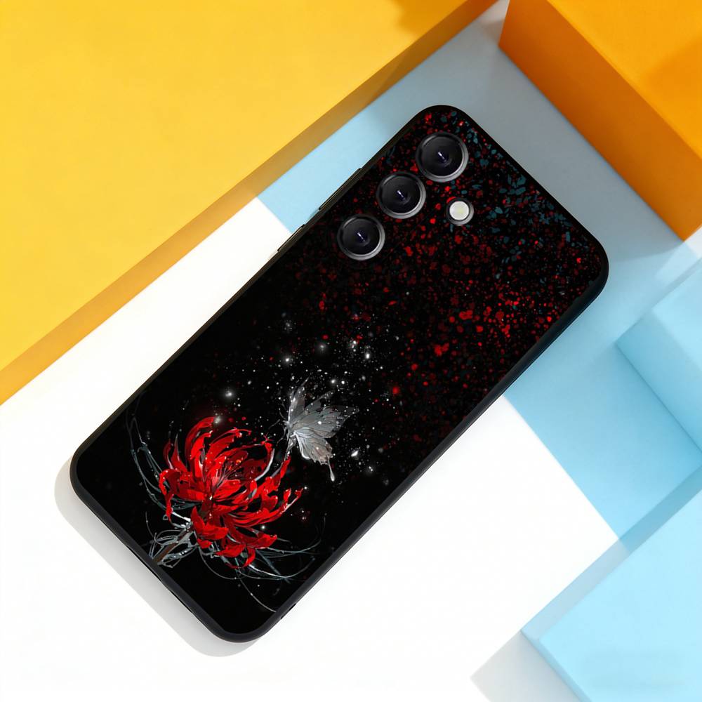 

Ghoul Red Spider L-Lily Tokyo Phone Case For Samsung Galaxy A 22,71,53,52,51,72,73,5G,Note,J7,8,9 Soft Black Cover Samsung a21