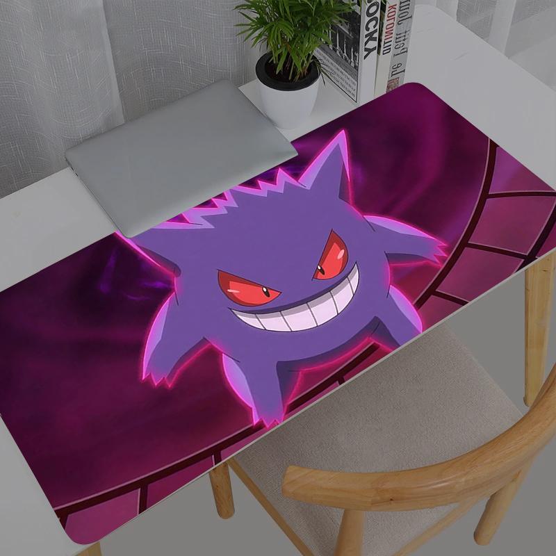 Kawaii Mouse Pad Anime Pokemon Pikachu Gengar Cute Girl Gabinete Gamer Computer Desk Mat Keyboard Gaming Accessories Mousepad