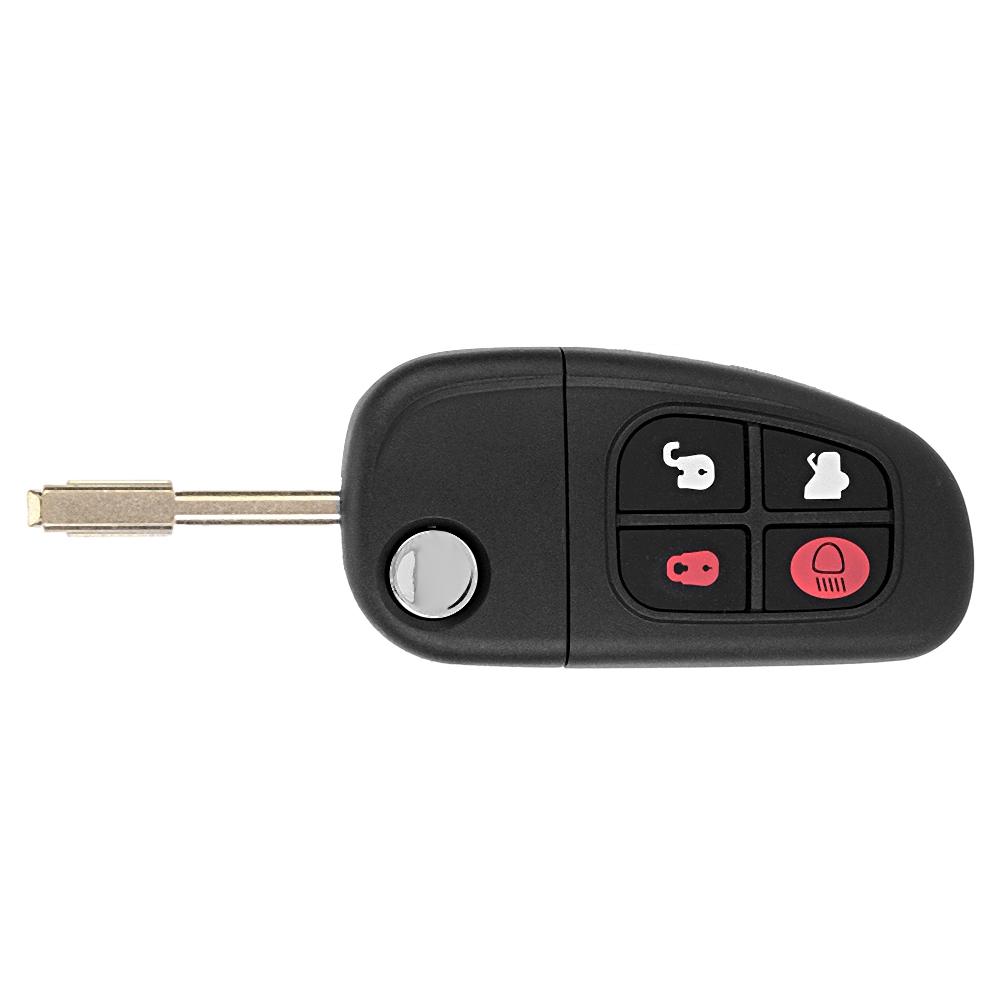 4Button 433Mhz Remote Key NHVWB1U241 for Jaguar with 60 Glass Chip Car Accessory