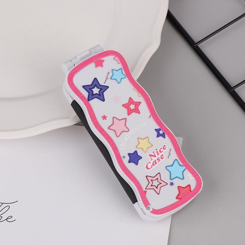 Mini-Haarbürste, faltbarer Massagekamm, Kopfmassage, antistatisch, tragbare Reise-Haarbürste, Mädchen-Haarkämme mit Spiegel