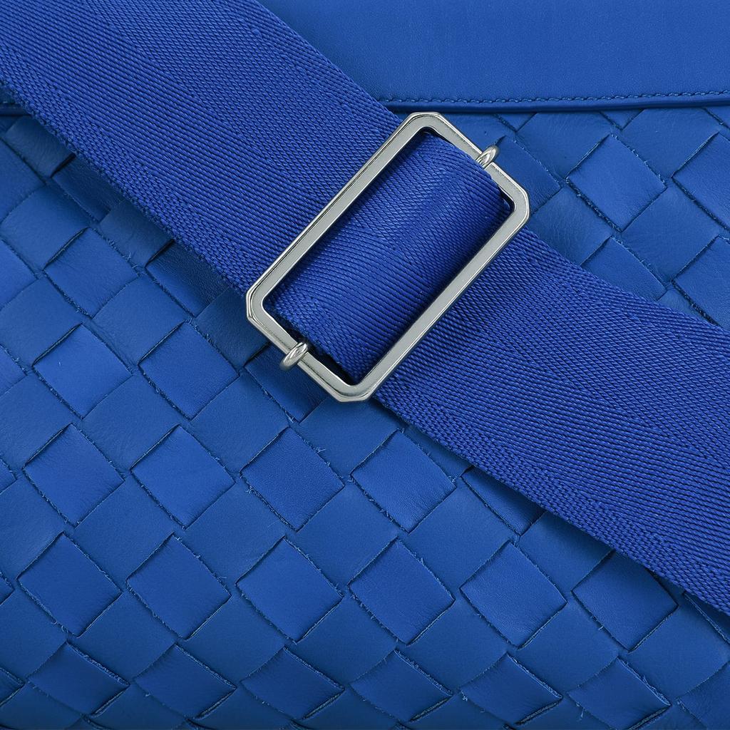 Bottega Veneta Calfskin Handbag, Shoulder Bag, Crossbody Bag Men's Cobalt Blue 651938-V0E52-4256