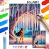 Digital Oil Painting Art Painting Kit Manual Diy Painting for Home Decorations Pocahontas Enchanted Willow Tree Scenery