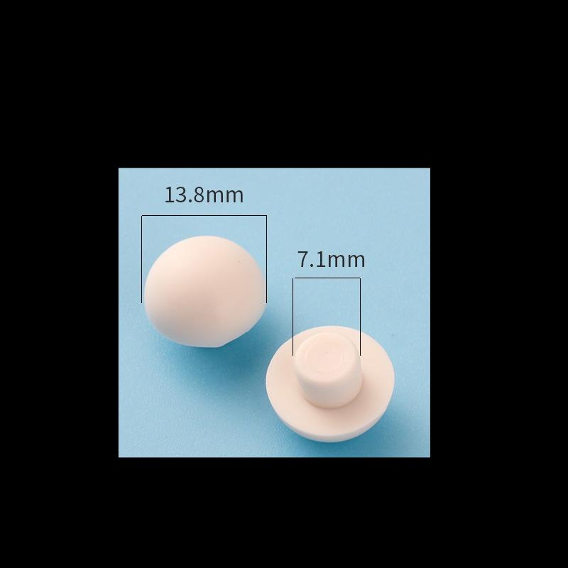 Toilet Seat Support Pads Buffer Shock-Absorbing Rubber Gaskets Plastic Silicone Plugs Round Mushroom Head Accessories for Toilet