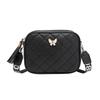 New Diamond Women's Bag Fringed Small Square Bag Shoulder Messenger Bag Fashion Bow Camera Bag Small Bag Tide