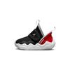 23/7 Fabric Vintage Slip Resistant Abrasion Resistant Low Top Toddler Shoes Black Red White DQ9294-061