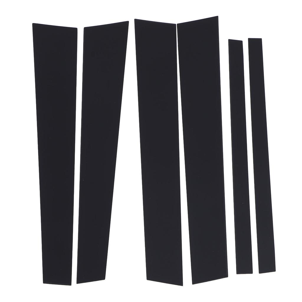 6 STÜCKE Säulenverkleidung Glänzend Schwarz Stilvoll Einfache Installation Autotür Säulenverkleidung für Crown