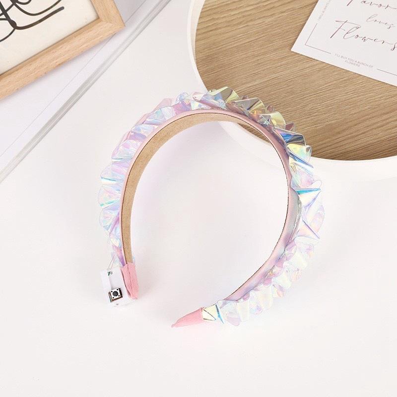 Light Up Headband Glow Crown Hair Band Rave Wedding Party Headdress Cosplay Costume Hair Accessories Luminous Head Hoop