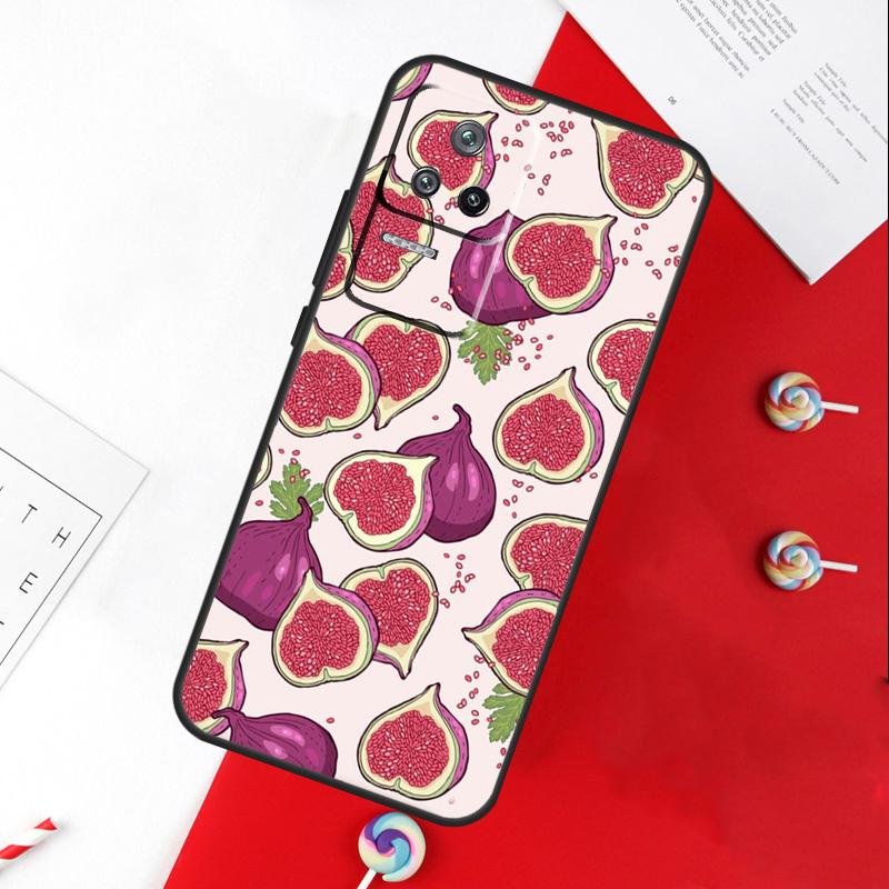 Avocado Pear Papaya Fruit Cover For Xiaomi 14 Ultra 15 13 11T 12T 13T 14T Pro POCO X7 Pro X3 X5 X6 M6 F5 F6 Pro Case