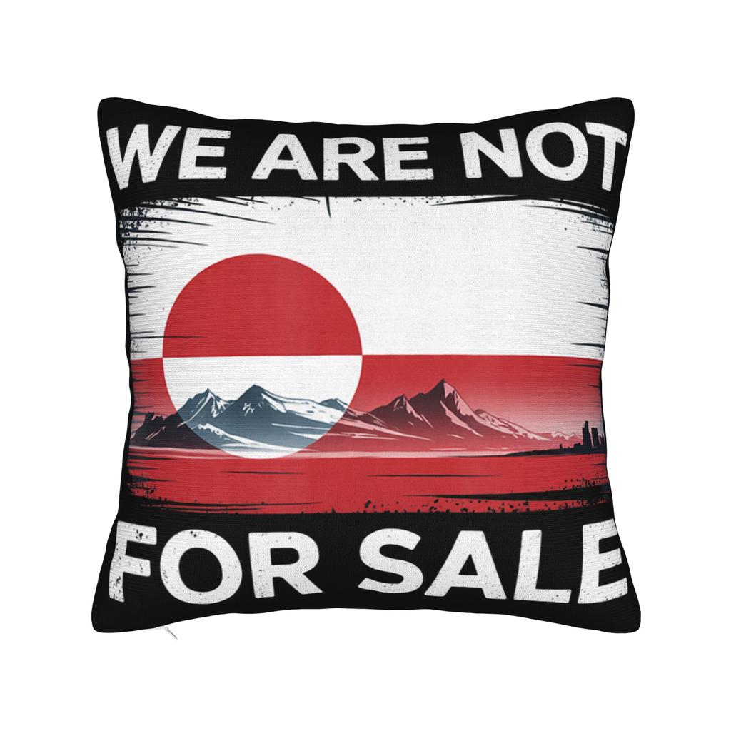 Greenland is Not for Sale Greenland Funny Greenland Pillowcases Pillow Case For Office Car Home Decor Comfy Pillow Cover