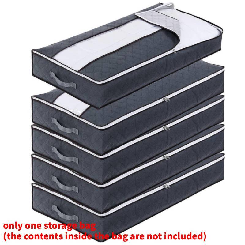 Large Capacity Bed Duvet Storage Bag With Dustproof Cover For Bedroom Or Living Room