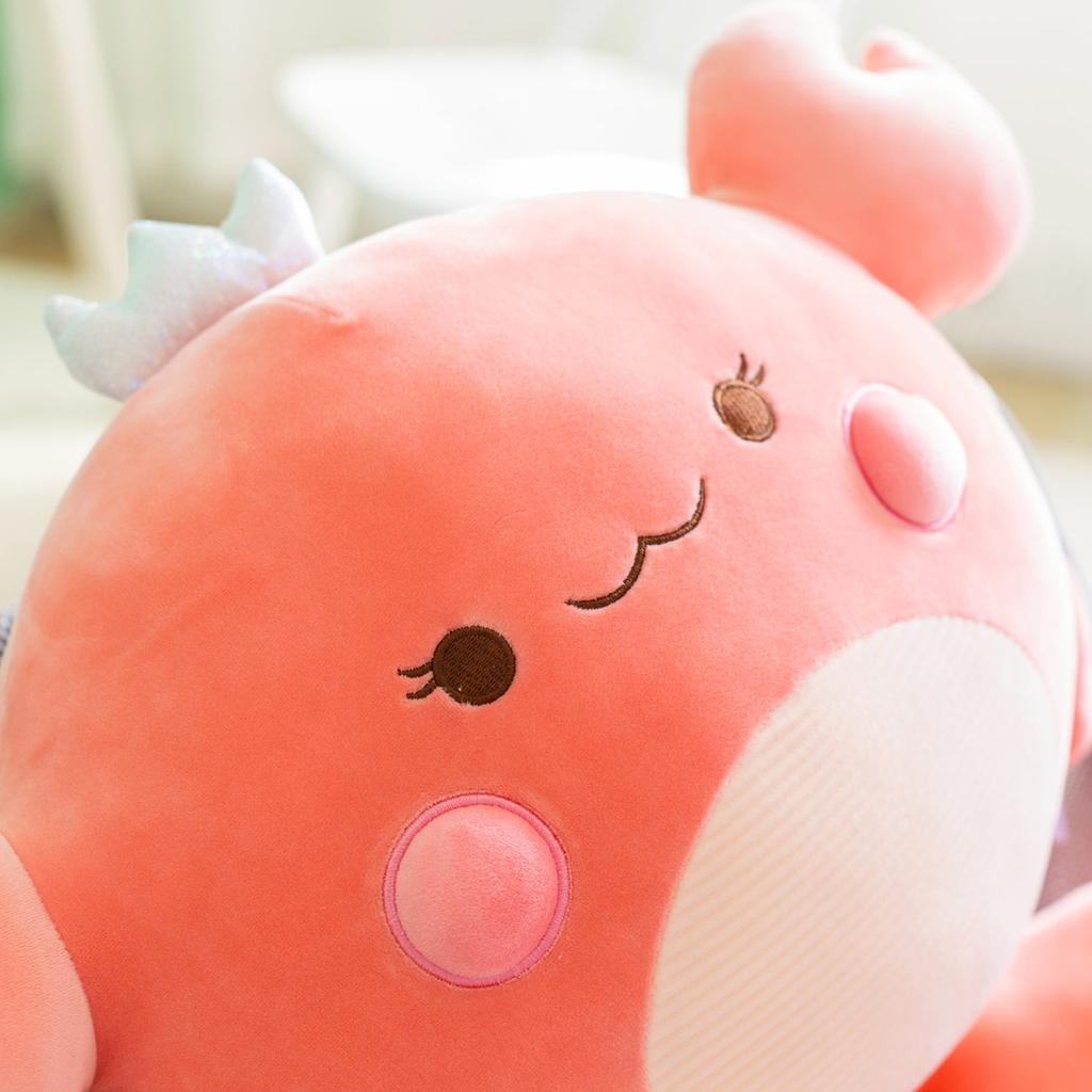 Squishy Cartoon Crab Plush Pillow Down Cotton Stuffed Ultra Soft Underwater Animal Cushion Home Decor Back Support Plushie Gift