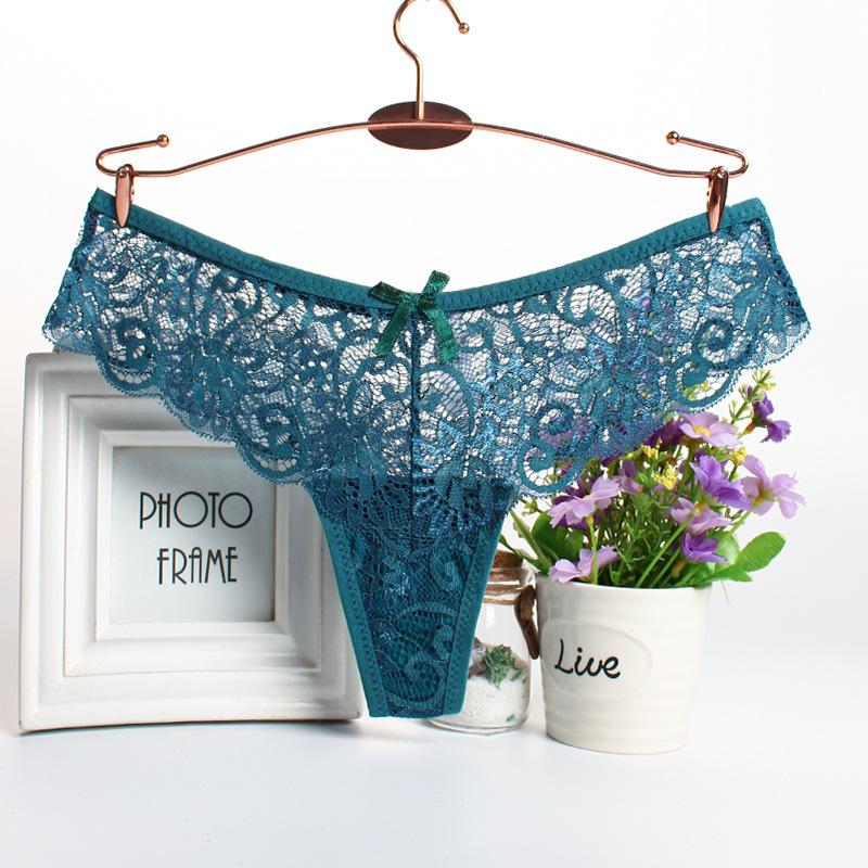 Frauen Sexy Criss-Cross Aushöhlen Spitze Höschen Low-taille Unterwäsche Tanga Weibliche Atmungsaktive Dessous Versuchung Stickerei