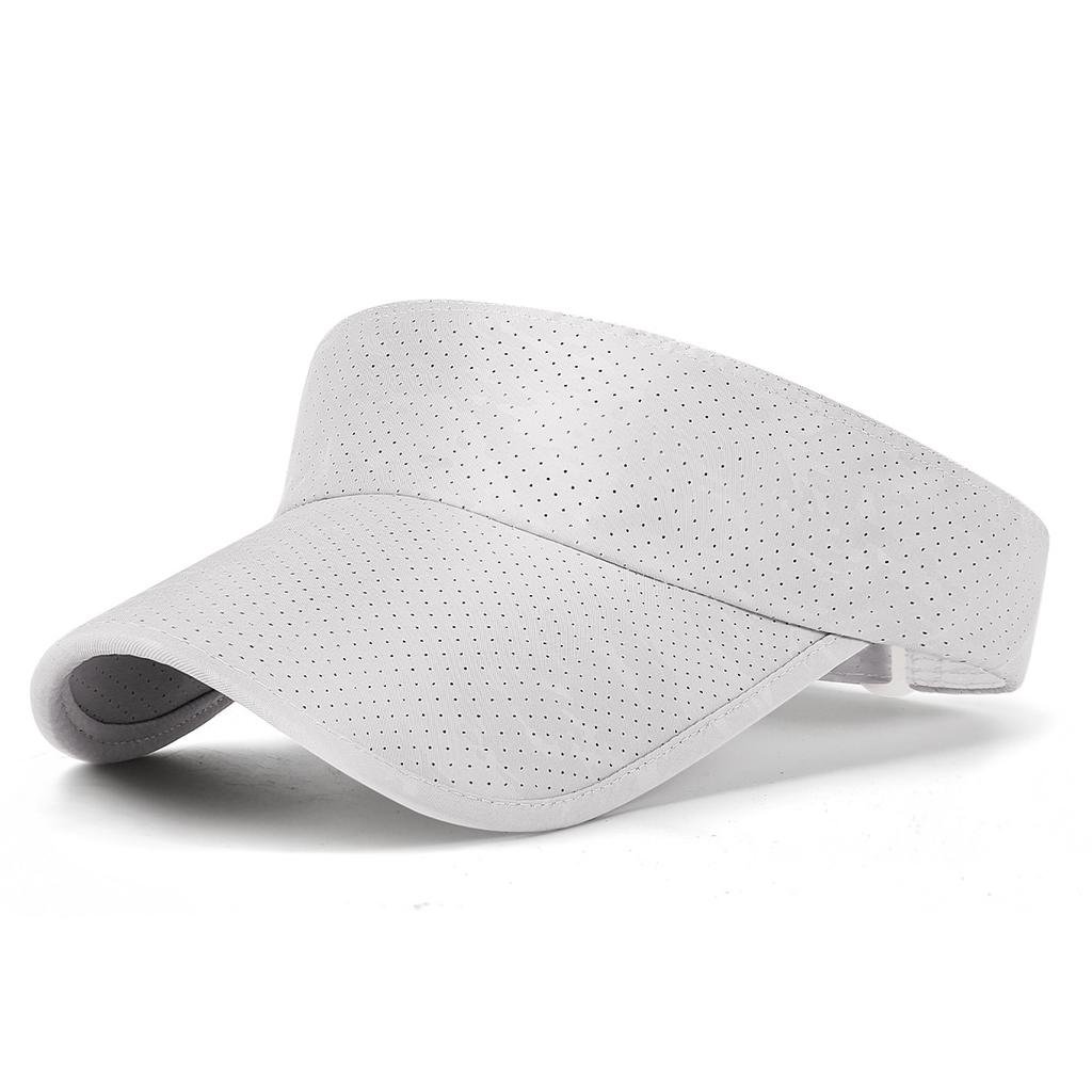 Summer new style plain extended brim sun protection open-top hat, outdoor sports perforated sun-shading baseball cap, quick-dry