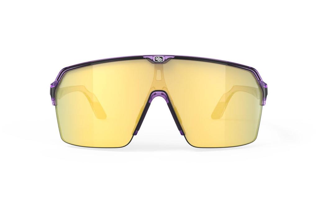RUDYPROJECT Spinshield Air Crystal Lilac Laser Linse 147mm Sonnenbrille, Glänzend/Multi Gold, SP845765-0000, Breite