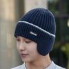 Winter Men's and Women's Thick Woolen Hats with Fleece To Prevent Cold and Keep Warm. Riding Windproof and Protective Knitted Hats