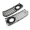 2x Fog Light Grill Grille Black Trim 8T0807681B 8T0807682D For A5 S-Line S5 B8 RS5 2008-2012