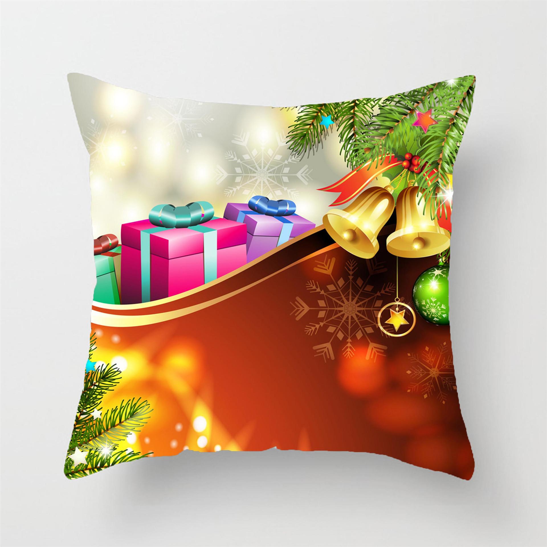 

Квадратная наволочка Рождественская подушка Чехлы для диванных подушек Поясничная подушка для праздника 45*45 cm