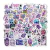 10/65PCS Halloween Stickers Cat and Skull Graffiti Stickers Water Bottle Laptop Mobile Phone Skateboard Suitcase Kids Adult Stickers