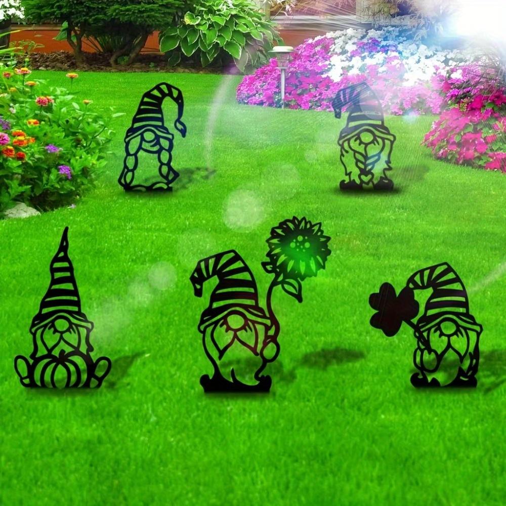 Vintage Style Metal Garden Markers Fairy Statue Stakes Outdoor Patio Decorative Hanging Ornaments