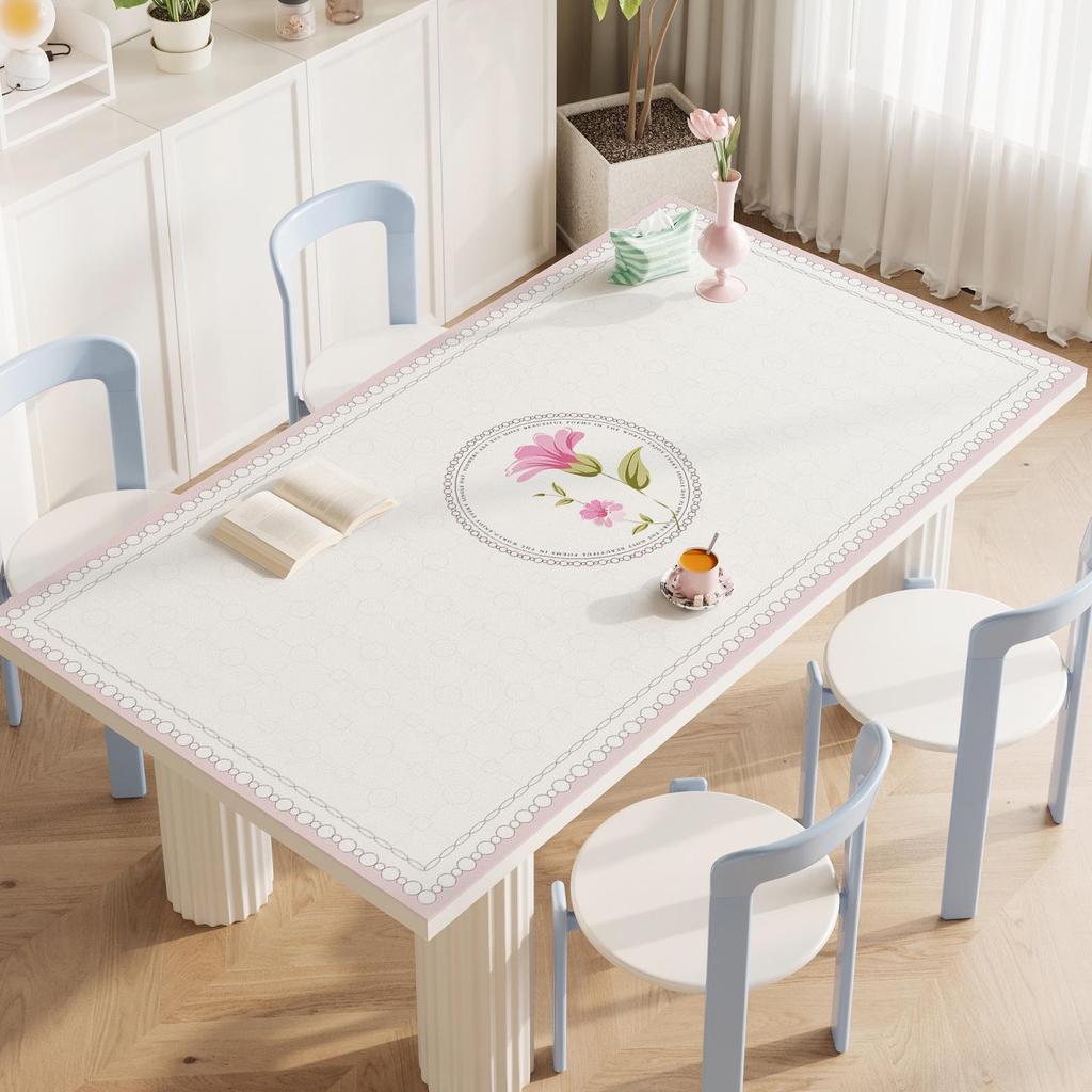 Luxury Leather Waterproof Heat-Resistant Dining Table Mat: Elegant Oil-Proof Desktop Pad for Coffee Tables and Living Rooms