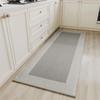 European Style Kitchen Runner Rug - Ultra Absorbent Bamboo/Cotton Blend | Oil & Waterproof | Rinse-free Non-Slip Long Mat