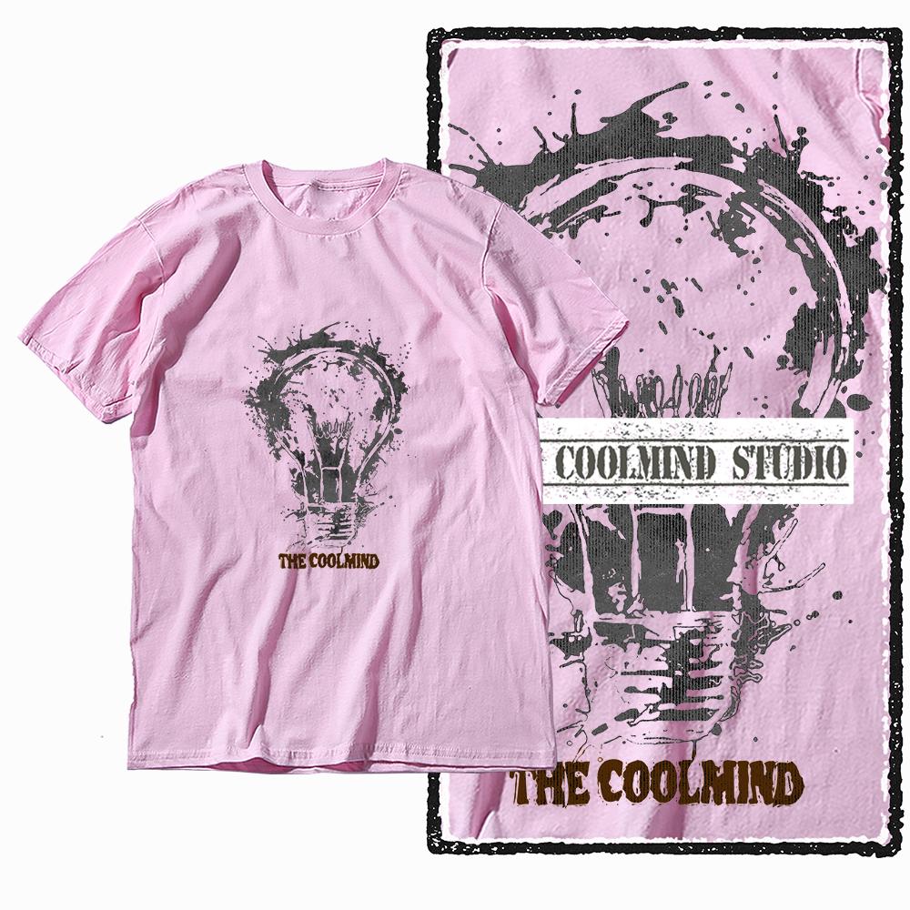 Coolmind X0046 Idea Explosion Graphic Tee Cotton Exclusive Graphic Men Tshirt Big Size Streetwear T Shirt for Men Tee Shirts