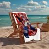 Ultra-Soft Beach Towel with Optimus Prime Theme,Ideal for Pool - Camping, Diving - Perfect Travel Essential, Vibrant Beach Towel.