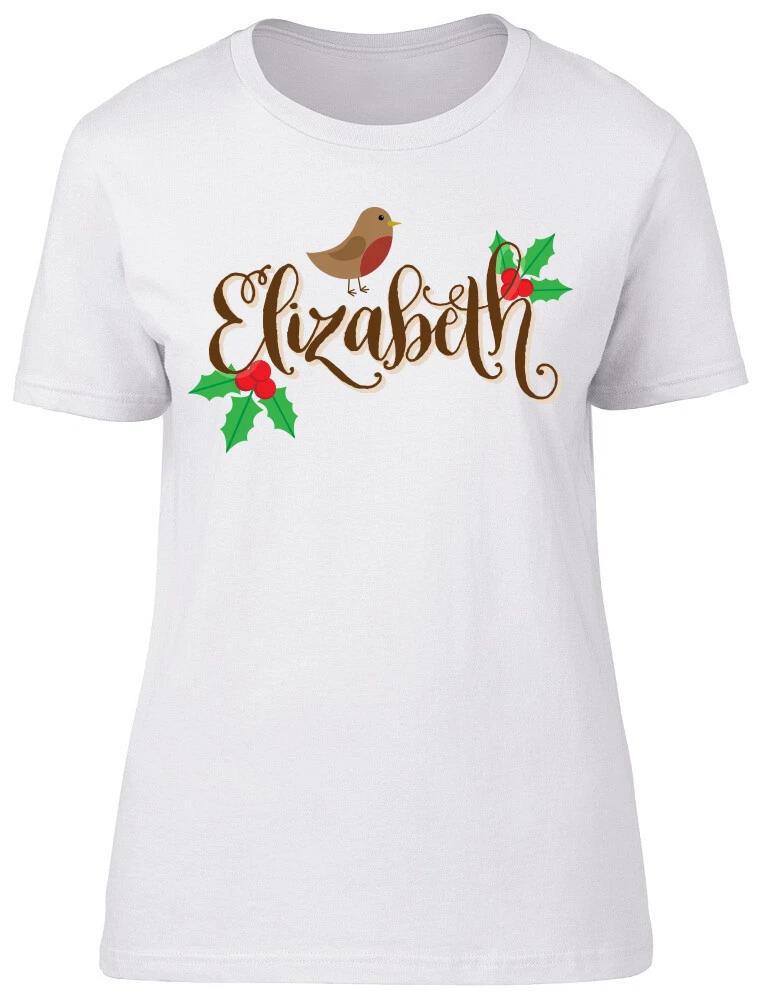 Personalised Any Name Robin Ladies Womens Fitted T-Shirt XL
