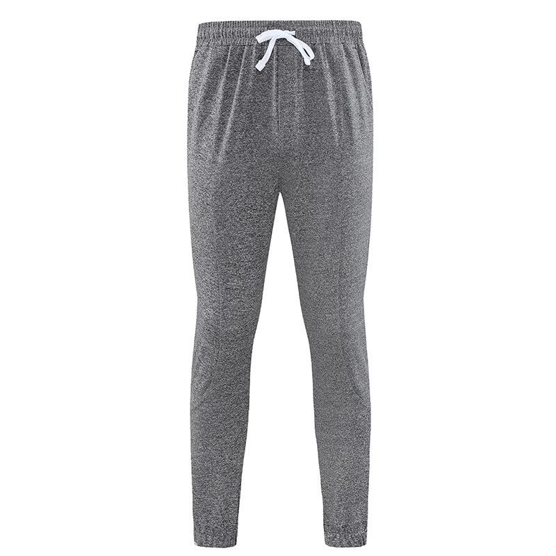 Men's Quick-Dry Ice-Feeling Running Pants, Tapered Fit for Outdoor Fitness, Solid Color, Summer 2024 Collection.