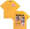 Singer Emilia Mernes MP3 Tour 2025 Graphic T Shirt Men Women Fashion Aesthetic High Street T-shirts Casual O-Neck Cotton T-shirt
