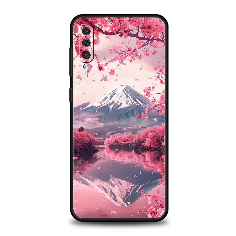 Phone Case Japanese Anime Landscape Art For Samsung A24 A12 A14 A16 A32 A50 A70 A20E A20S A22 A34 A54 A42 A52 5G A04s A06 Cover