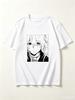 Violet Evergarden Black And White Unisexga Portrait Anime Frame Graphic Crew Neck Short Sleeve Unisex And Unisex Tshirt