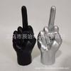New product, personalized resin gesture, vertical middle finger, statue, finger sculpture, decorative home art ornament decoration