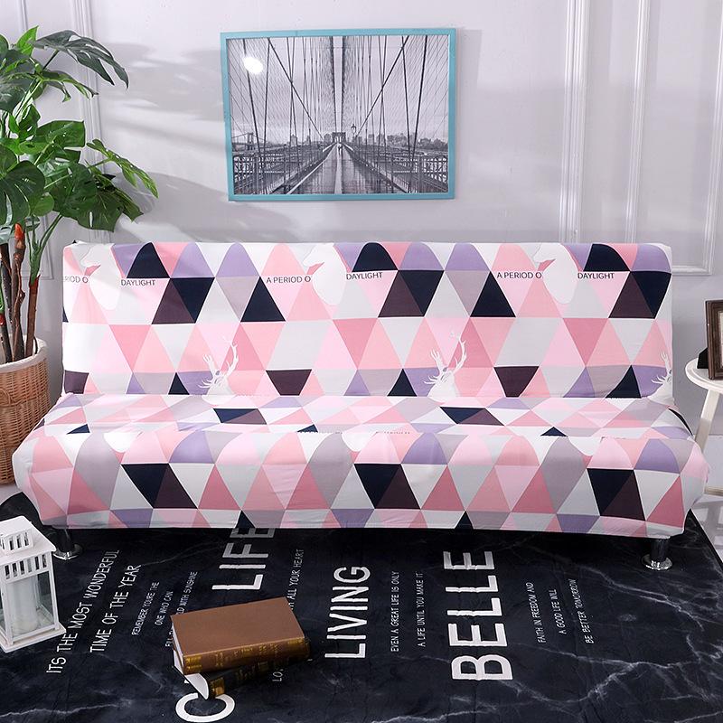 No Armrest Stretch Sofa Cover All-Inclusive Folding Sofa Bed Cover Cover Fitted Sheet Full Cover Sofa Cover