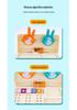 Children's Montessori Math Learning Board: Addition & Subtraction Finger Counting Toy for Kindergarten Cognitive Development.