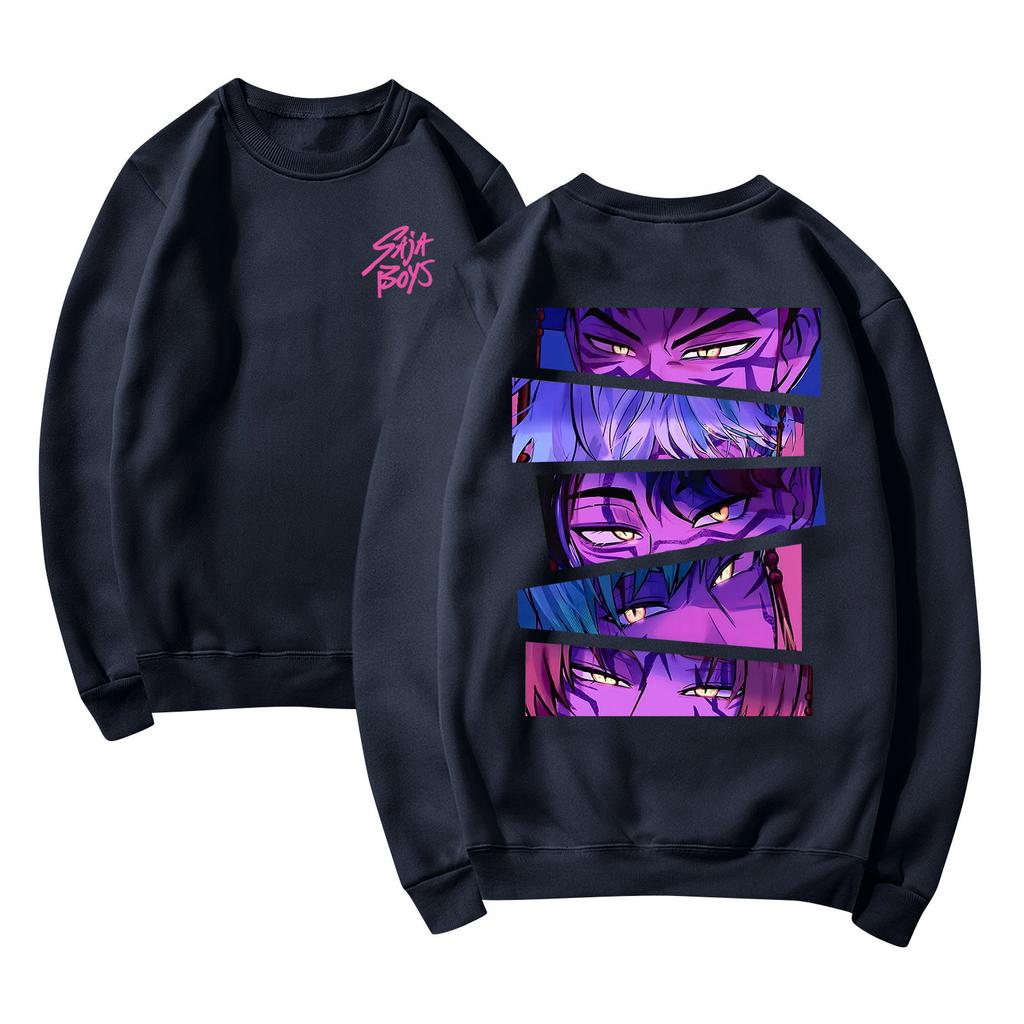 Women's Fashion Casual Long Sleeve Printed Round Neck Sweatshirt Top