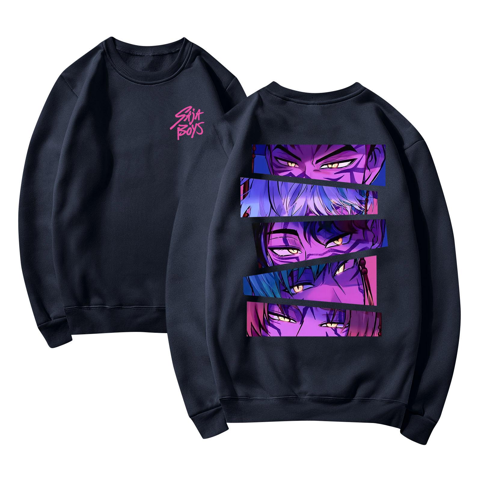 

Женская мода повседневная толстовка с длинным рукавом и круглым вырезом с принтом M