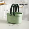 Portable Plastic Bath Storage Basket for Bathroom and Dorm Use