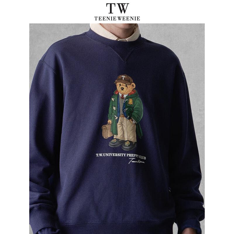 Teenie Weenie Men's Big Bear Print Loose Fit Crewneck Sweatshirt