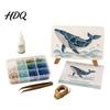 DIY Craft Kits for Adults Sea Glass Art Mosaic Kit Ocean Animal Themed Set Adult Crafting Gift Ideas Beginner Handmade Material Pack Coastal