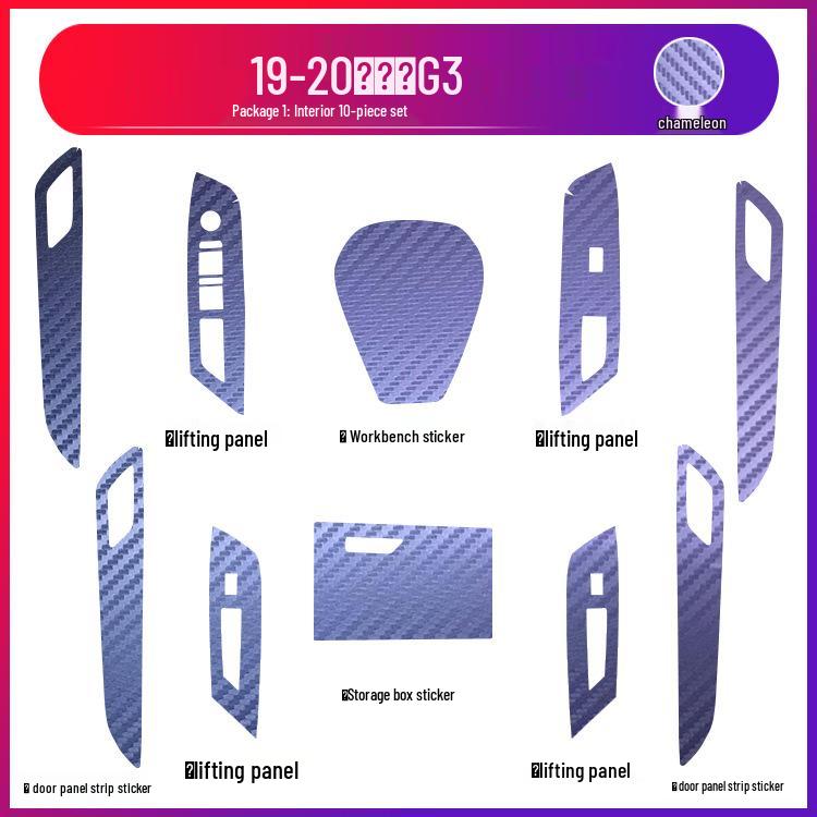 19-20 Xiaopeng G3 Innentür Tritt- und Kratzschutzfolie