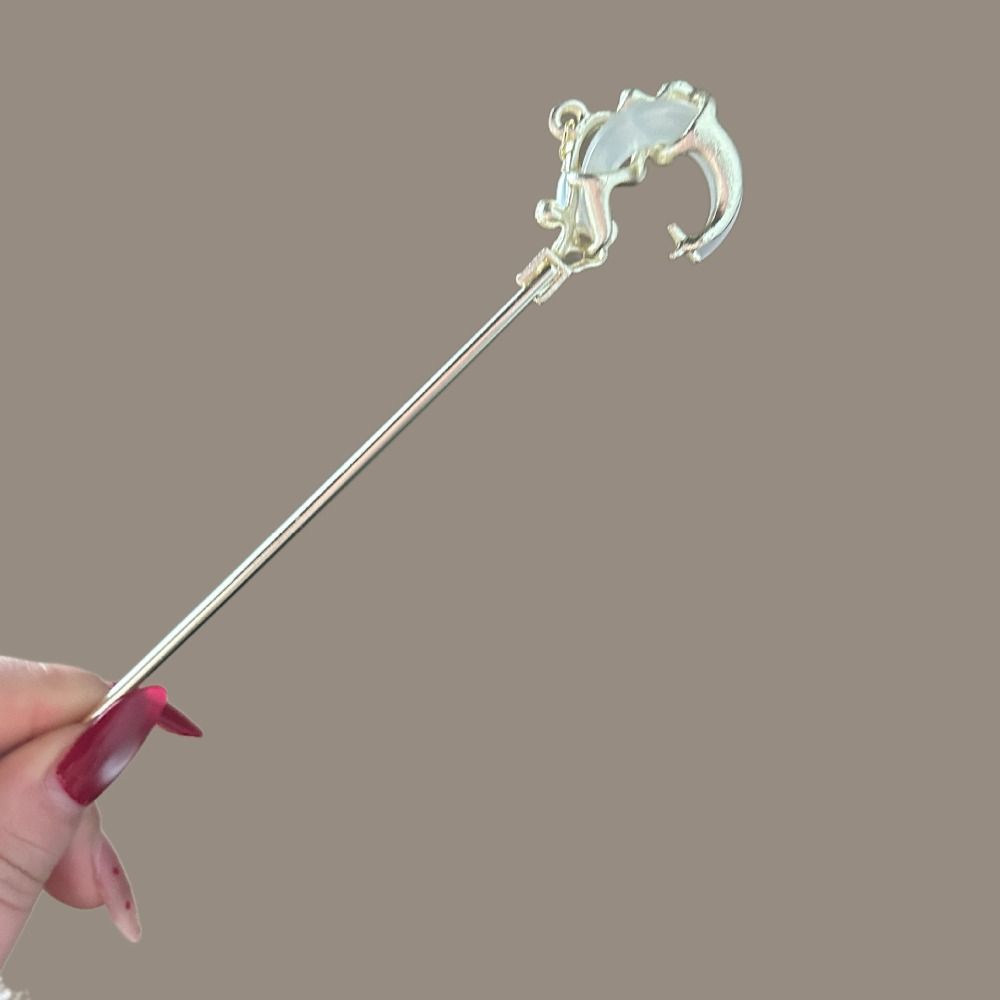 Moonlight Stone Hairpin Accessories New Chinese Style Chopstick Shaped Hairpin  For Woman Girl