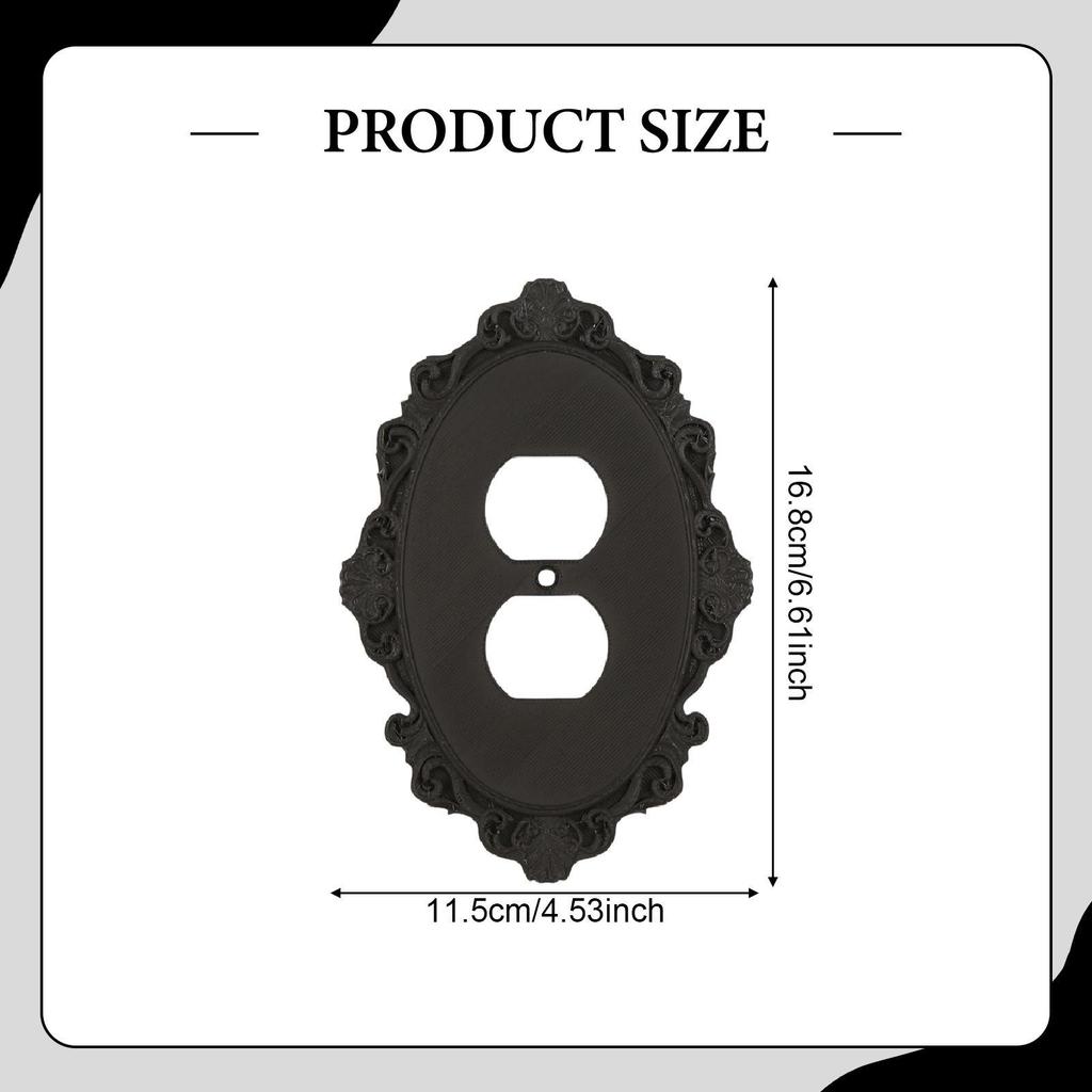 Cover Retro Installation Outlet Wall Plate for Farmhouse Bedroom Decor