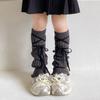 JK Knitted Leg Cover Balletcore Strap Leg Socks Cute Children's Leg Warmers  Children's