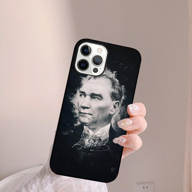 Mustafa Kemal Ataturk Signature Phone Case Cover for iPhone 17 Air 16 15 14 13 11 12 Pro Max Plus Shell Coque