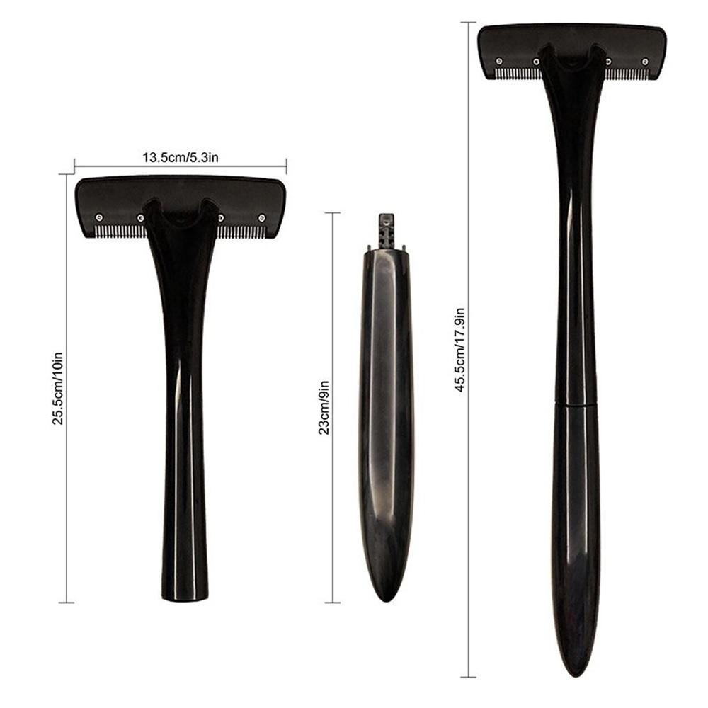 Men Back Razor Shaver Groomer Full Body Leg Hair Removal Trimmer Set Long Handle With 13 Blades