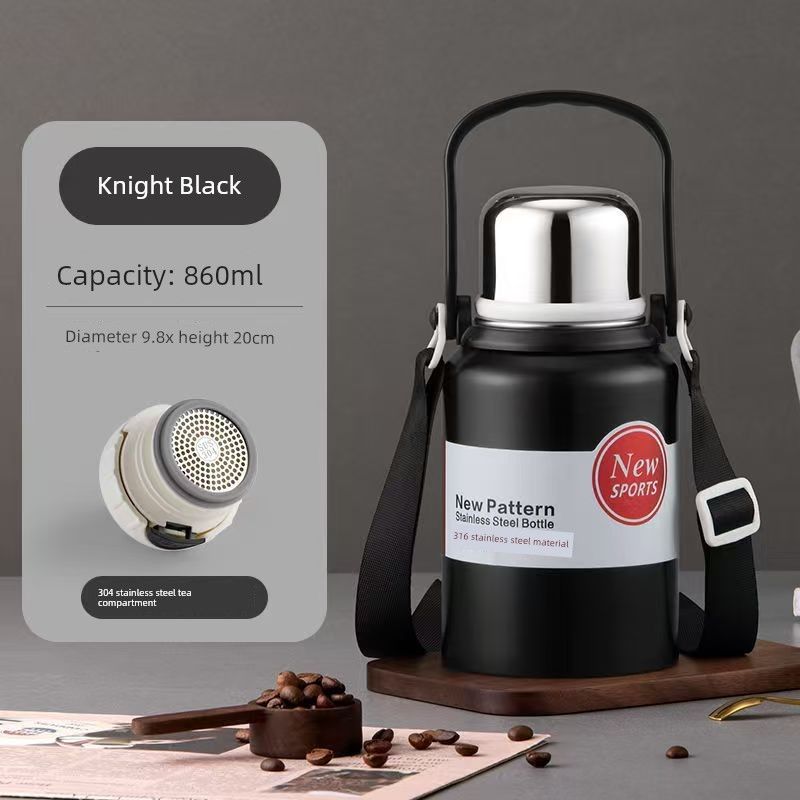 Stainless Steel 316 Large Capacity Vacuum Cup for Male and Female Students Good-looking Tea Cup Portable Car Outdoor Kettle