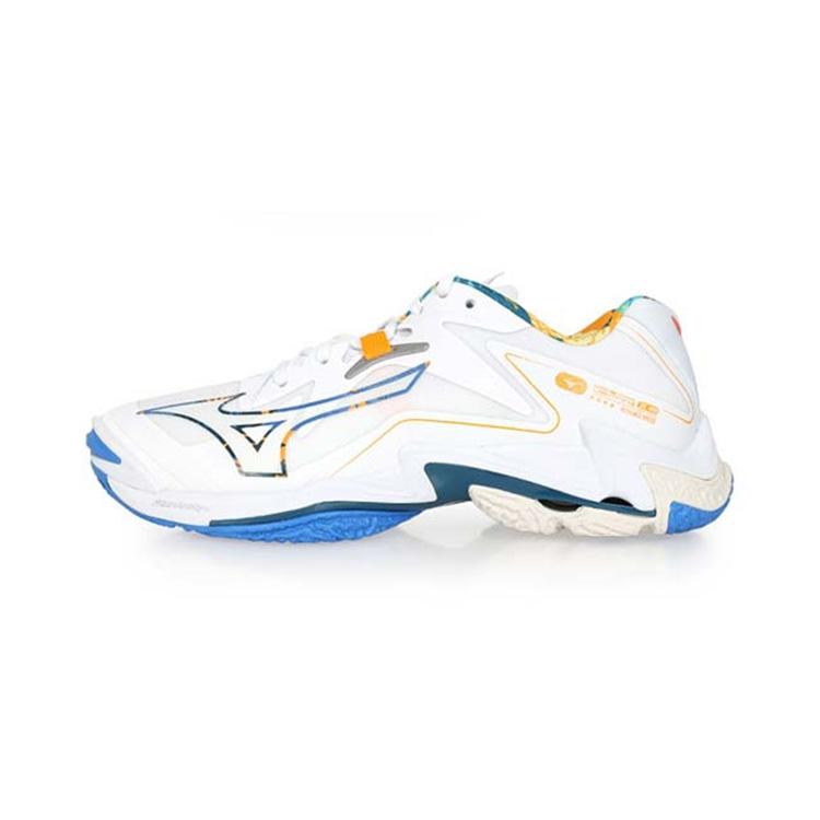 Mizuno Wave Lightning Z8 Unisex Navy White Professional Volleyball Shoes V1GA240056 38.5