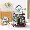 Wooden Layered Tray DIY Board Accessories Creative Hanging Sign  Holiday